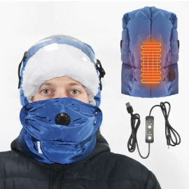 Customized heated mask hat