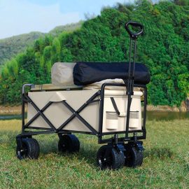 Collapsible outdoor camping cart