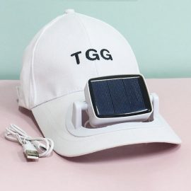 Solar fan cap