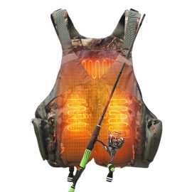 New Adjustable and Packable with Unisex Design Durable Polyester Heated Vest for Fishing