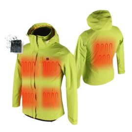 USB Rechargeable Heated Fleece Jacket with Custom Logo Cotton Filling and Nylon Lining Jacket heated for men