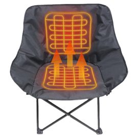 Comfortable Foldable Heated Camping Chair Hiking Seat Cushion With Heating for Travel Hunting Fishing & Hiking