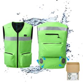 New High Quality Summer Cooling Clothing Work Clothes with Water Circulation and Fans Cooling Vest for Outdoor Use