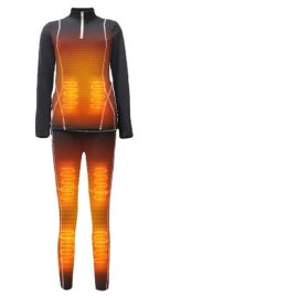 New Heated Underwear for Winter Sports Custom Logo Breathable Polyester Yoga Pants for women