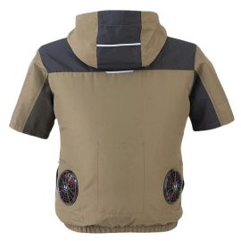 2024 Summer USB Rechargeable Cooling Vest Fan Shirts Work Clothes for Construction Jacket Outdoor